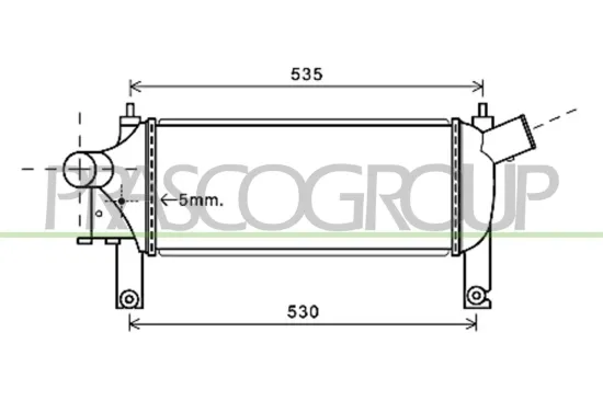 Ladeluftkühler PRASCO DS814N001 Bild Ladeluftkühler PRASCO DS814N001