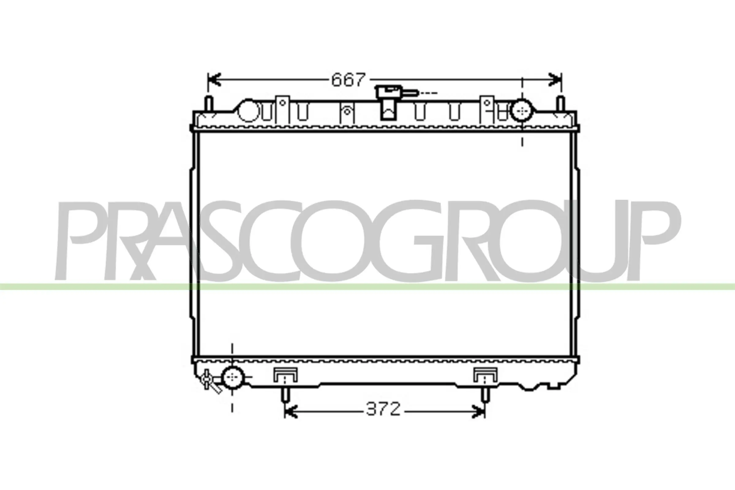 Kühler, Motorkühlung PRASCO DS830R004