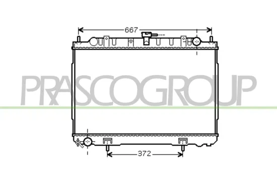 Kühler, Motorkühlung PRASCO DS830R004 Bild Kühler, Motorkühlung PRASCO DS830R004