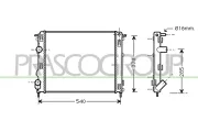 Kühler, Motorkühlung PRASCO DS917R005