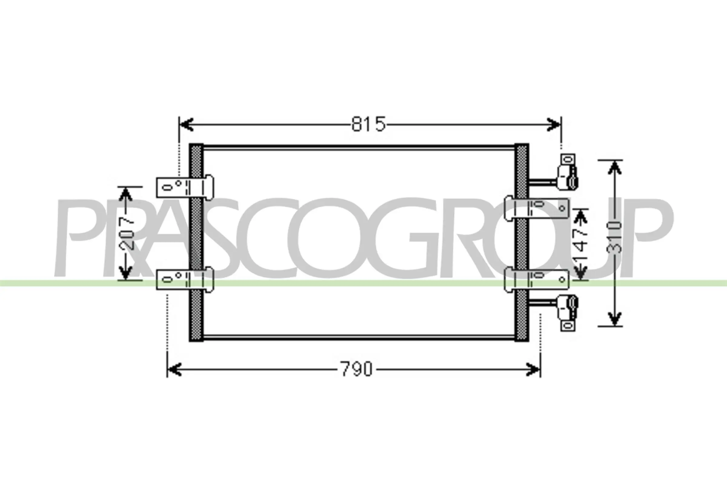 Kondensator, Klimaanlage PRASCO DS952C002