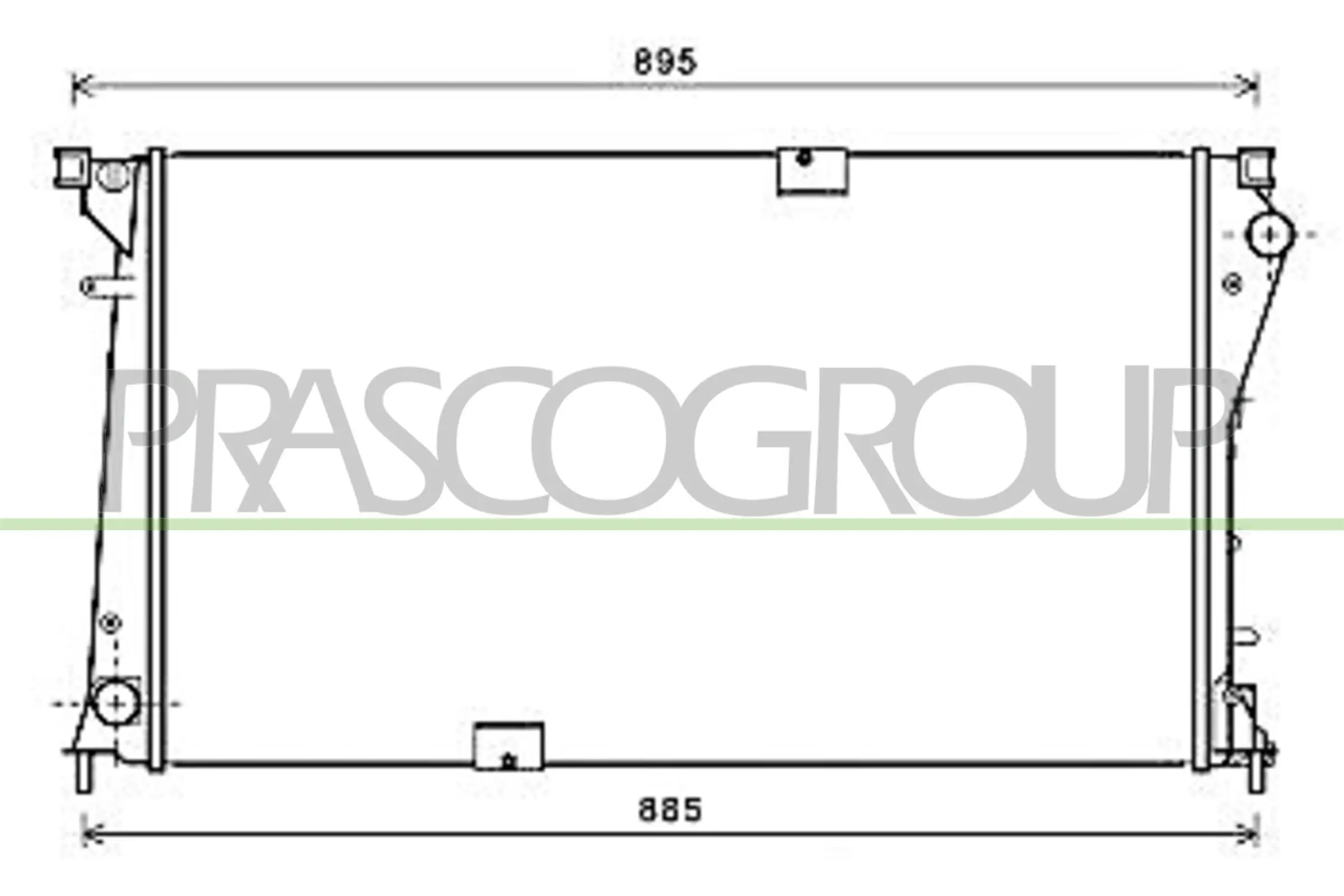 Kühler, Motorkühlung PRASCO DS952R005