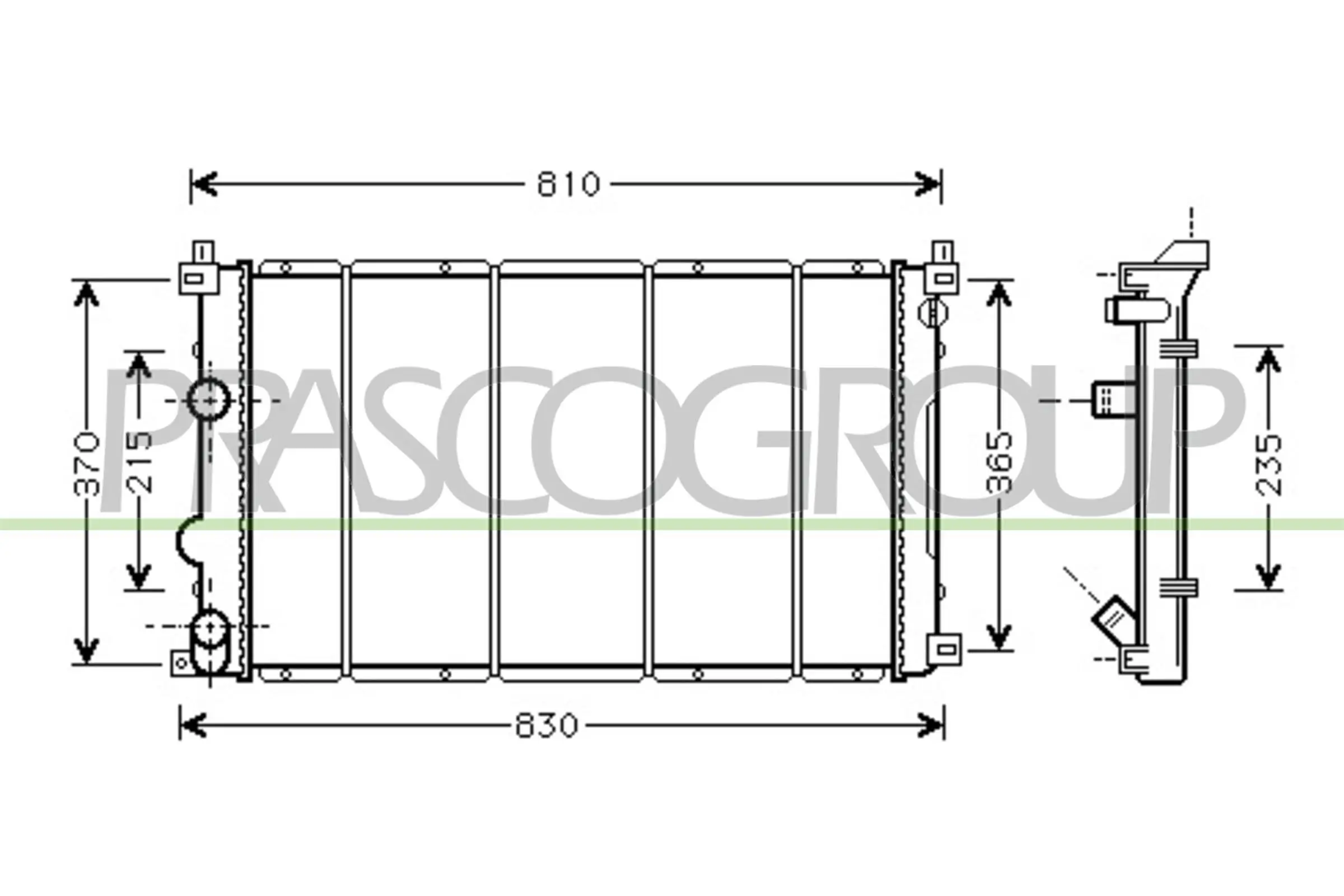 Kühler, Motorkühlung PRASCO DS960R003