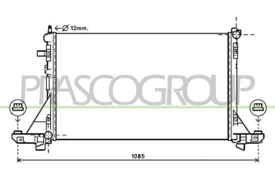 Kühler, Motorkühlung PRASCO DS962R003 Bild Kühler, Motorkühlung PRASCO DS962R003