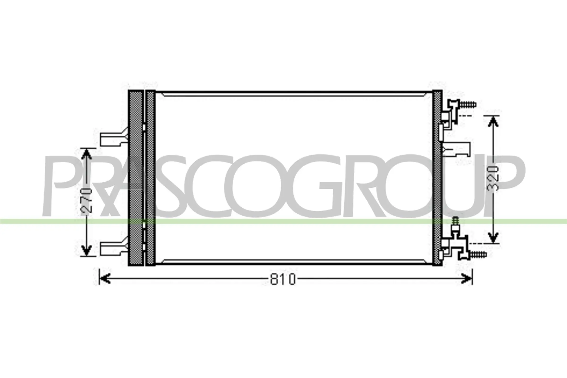 Kondensator, Klimaanlage PRASCO DW040C001