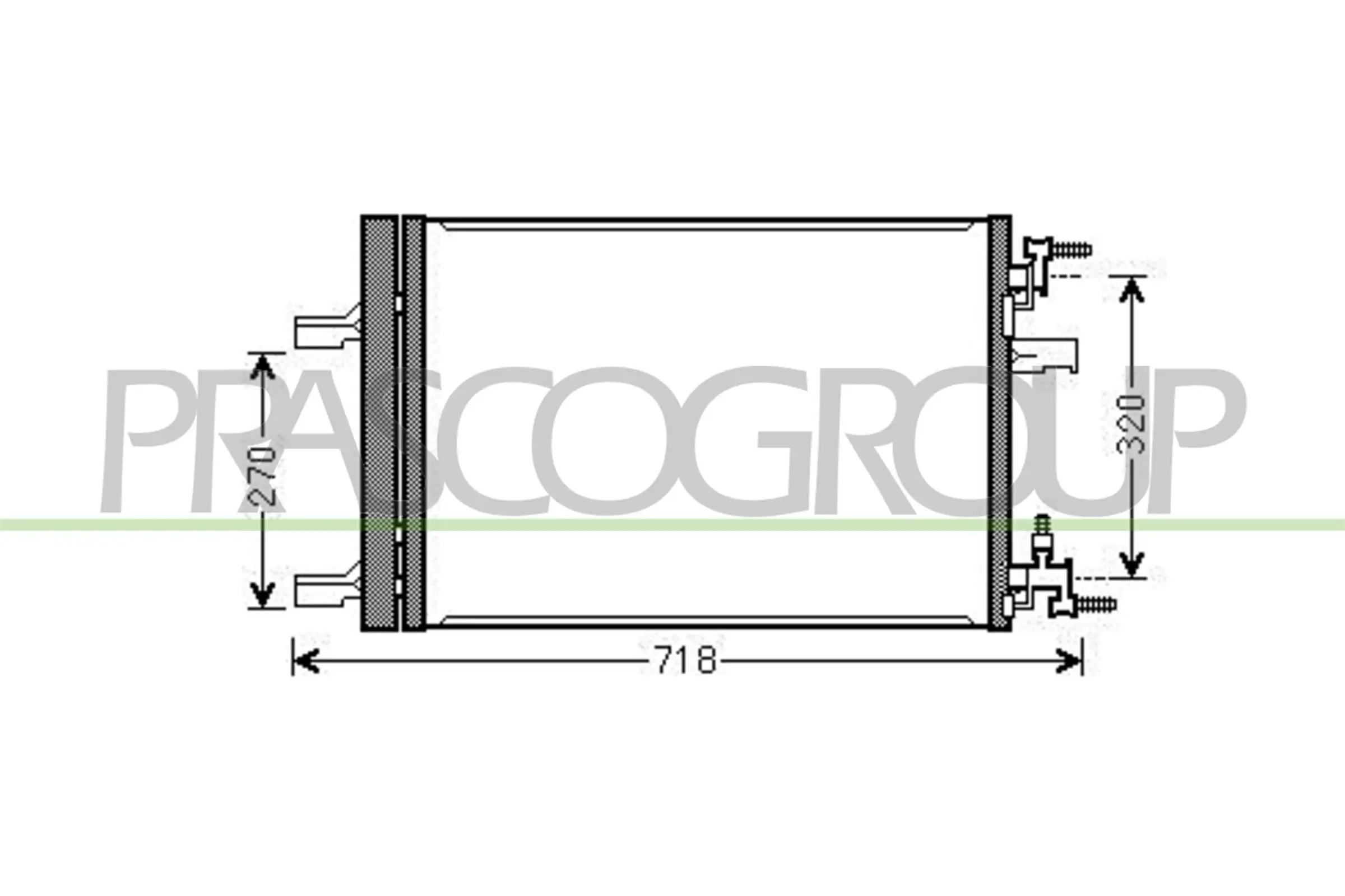 Kondensator, Klimaanlage PRASCO DW040C002