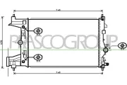 Kühler, Motorkühlung PRASCO DW040R003