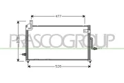 Kondensator, Klimaanlage PRASCO DW322C001