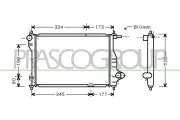 Kühler, Motorkühlung PRASCO DW324R002