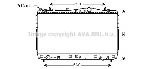 Kühler, Motorkühlung PRASCO DWA2073 Bild Kühler, Motorkühlung PRASCO DWA2073