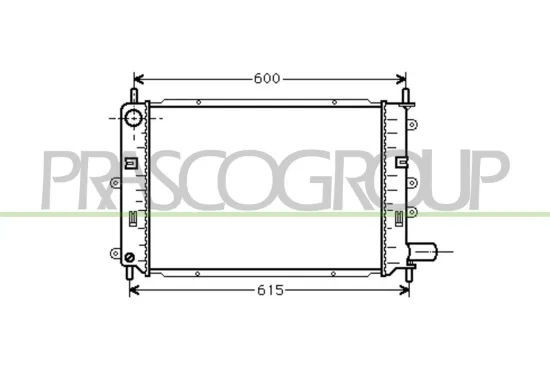 Kühler, Motorkühlung PRASCO FD024R005 Bild Kühler, Motorkühlung PRASCO FD024R005