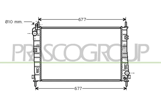 Kühler, Motorkühlung PRASCO FD107R001 Bild Kühler, Motorkühlung PRASCO FD107R001