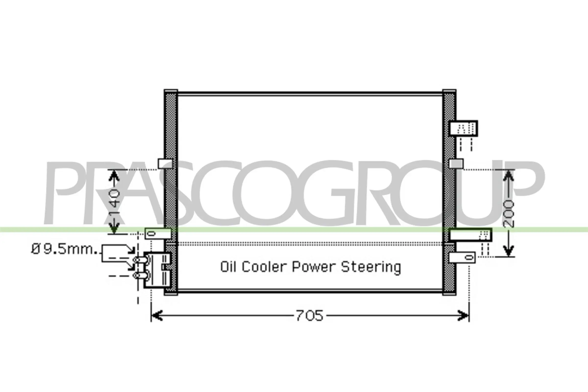 Kondensator, Klimaanlage PRASCO FD109C003