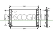 Kühler, Motorkühlung PRASCO FD340R001