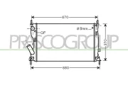 Kühler, Motorkühlung PRASCO FD340R005