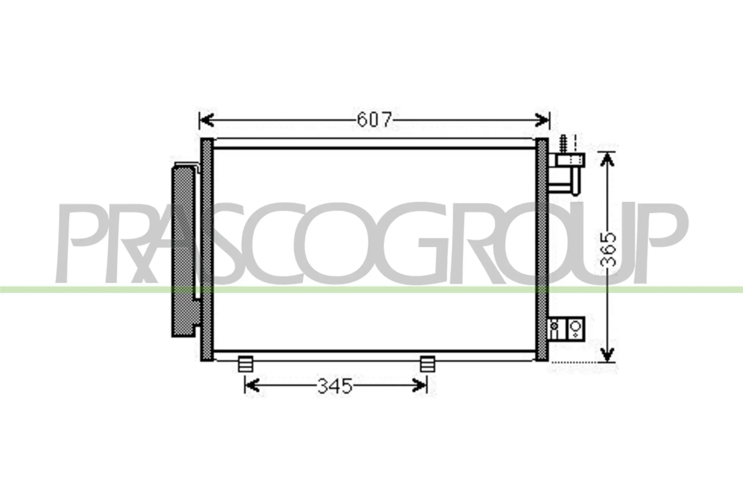 Kondensator, Klimaanlage PRASCO FD344C001