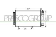 Kondensator, Klimaanlage PRASCO FD344C001