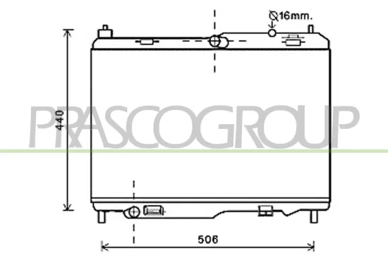 Kühler, Motorkühlung PRASCO FD344R002 Bild Kühler, Motorkühlung PRASCO FD344R002