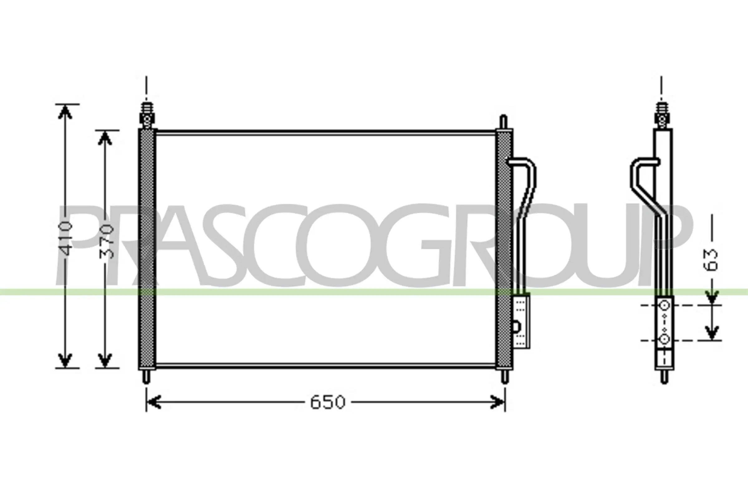 Kondensator, Klimaanlage PRASCO FD420C001