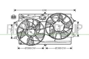 Lüfter, Motorkühlung 12 V PRASCO FD420F007