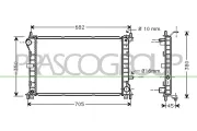 Kühler, Motorkühlung PRASCO FD420R003