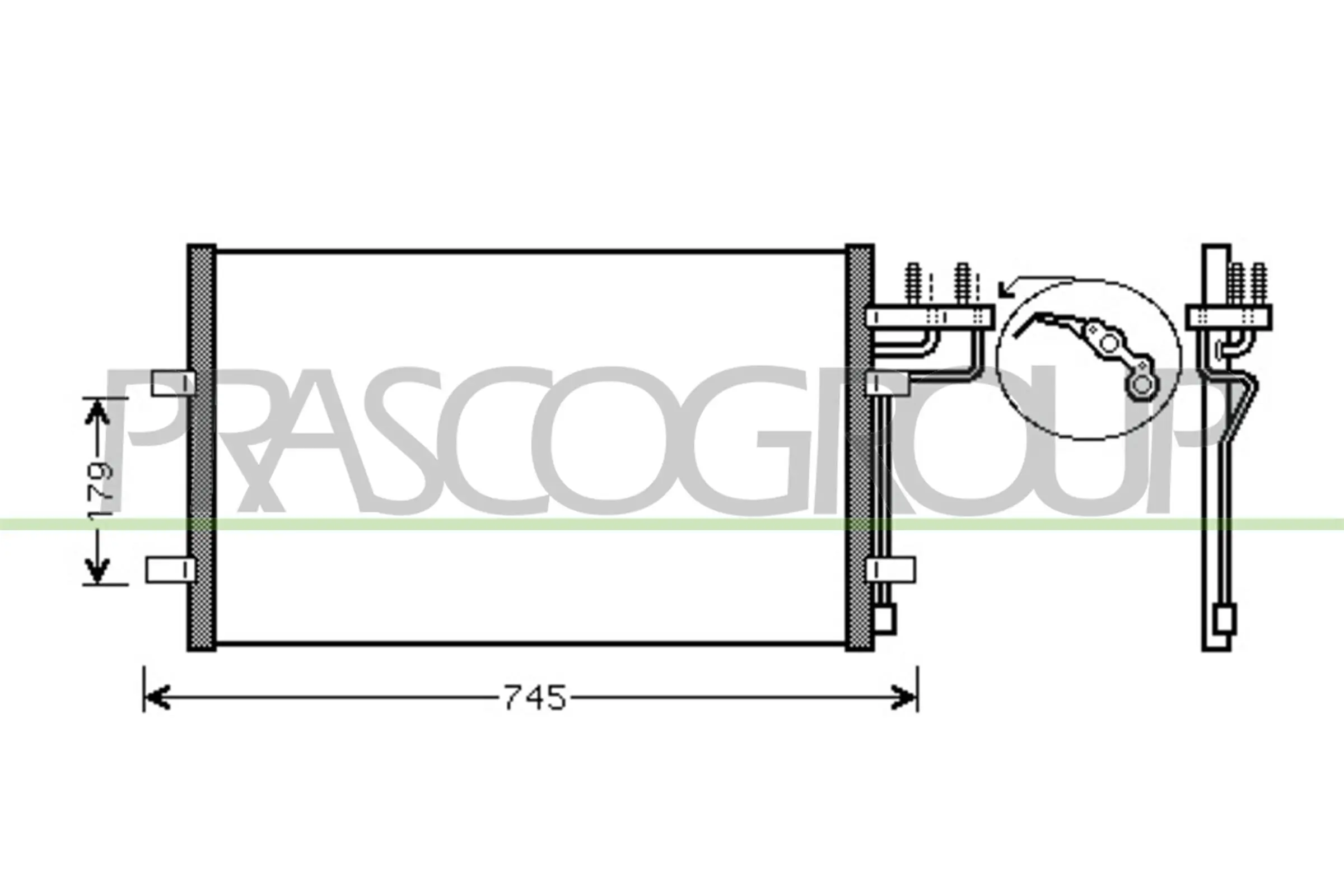 Kondensator, Klimaanlage PRASCO FD422C001