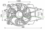 Lüfter, Motorkühlung 12 V PRASCO FD422F004