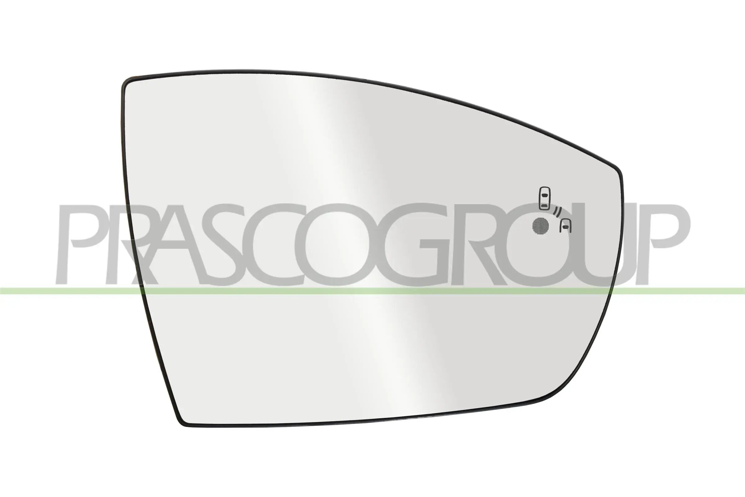Spiegelglas, Außenspiegel rechts PRASCO FD7527523