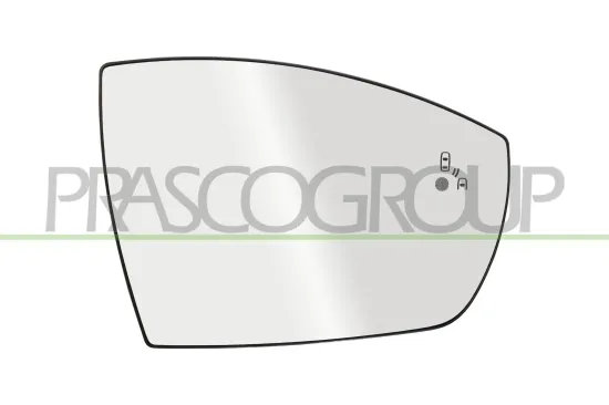 Spiegelglas, Außenspiegel rechts PRASCO FD7527523 Bild Spiegelglas, Außenspiegel rechts PRASCO FD7527523