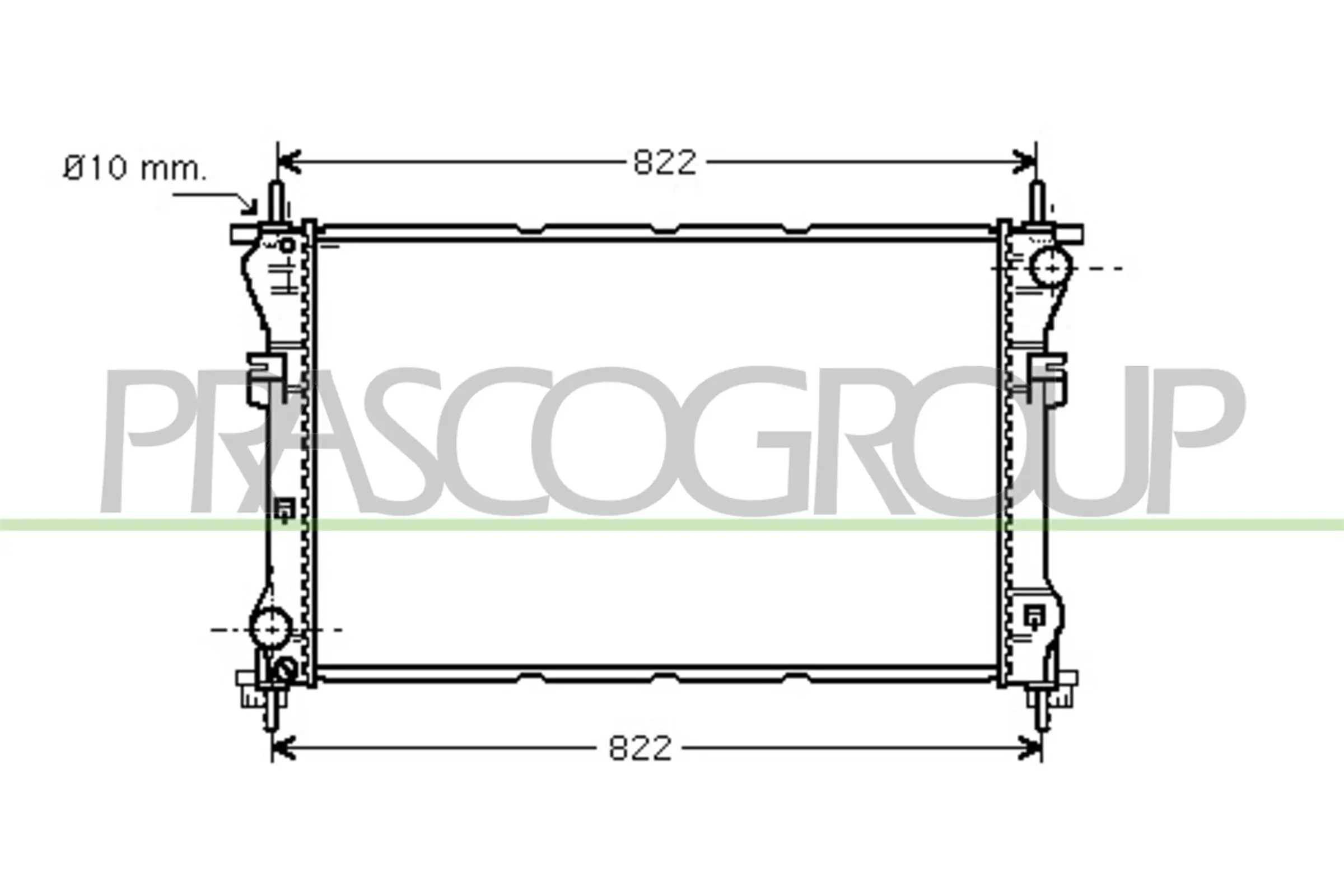 Kühler, Motorkühlung PRASCO FD910R001