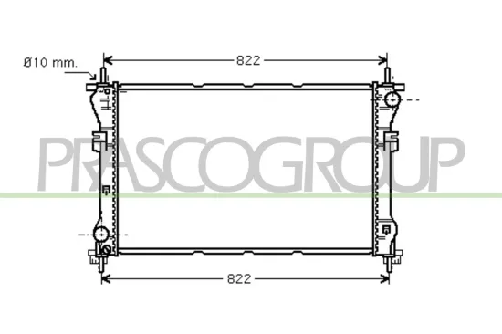 Kühler, Motorkühlung PRASCO FD910R001 Bild Kühler, Motorkühlung PRASCO FD910R001