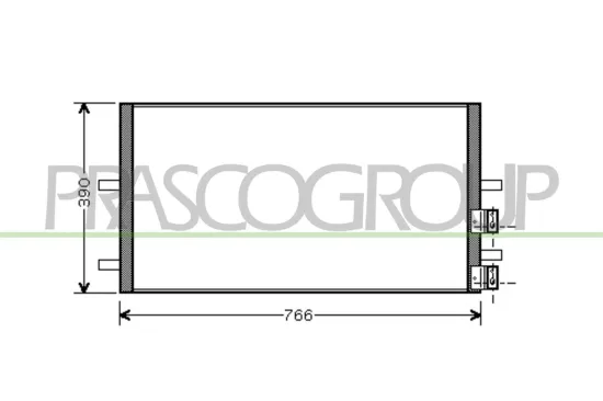 Kondensator, Klimaanlage PRASCO FD912C001 Bild Kondensator, Klimaanlage PRASCO FD912C001
