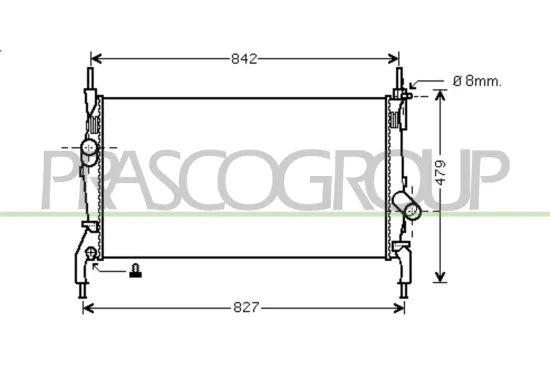 Kühler, Motorkühlung PRASCO FD912R002 Bild Kühler, Motorkühlung PRASCO FD912R002