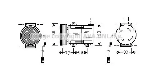 Kompressor, Klimaanlage PRASCO FDAK289