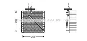 Verdampfer, Klimaanlage PRASCO FDV270