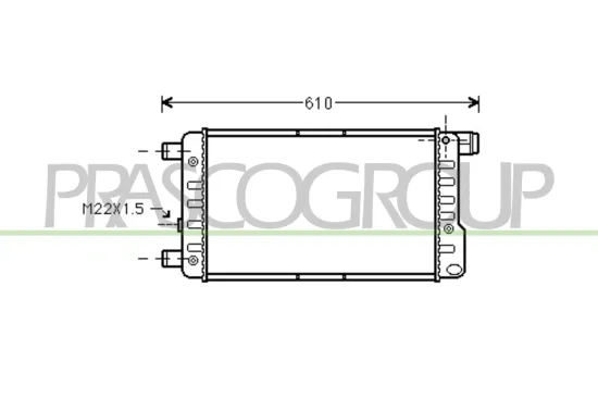 Kühler, Motorkühlung PRASCO FT017R001 Bild Kühler, Motorkühlung PRASCO FT017R001