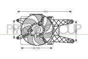 Lüfter, Motorkühlung 12 V PRASCO FT020F001