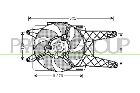 Lüfter, Motorkühlung 12 V PRASCO FT020F001 Bild Lüfter, Motorkühlung 12 V PRASCO FT020F001