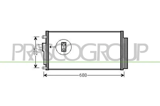 Kondensator, Klimaanlage PRASCO FT030C001 Bild Kondensator, Klimaanlage PRASCO FT030C001