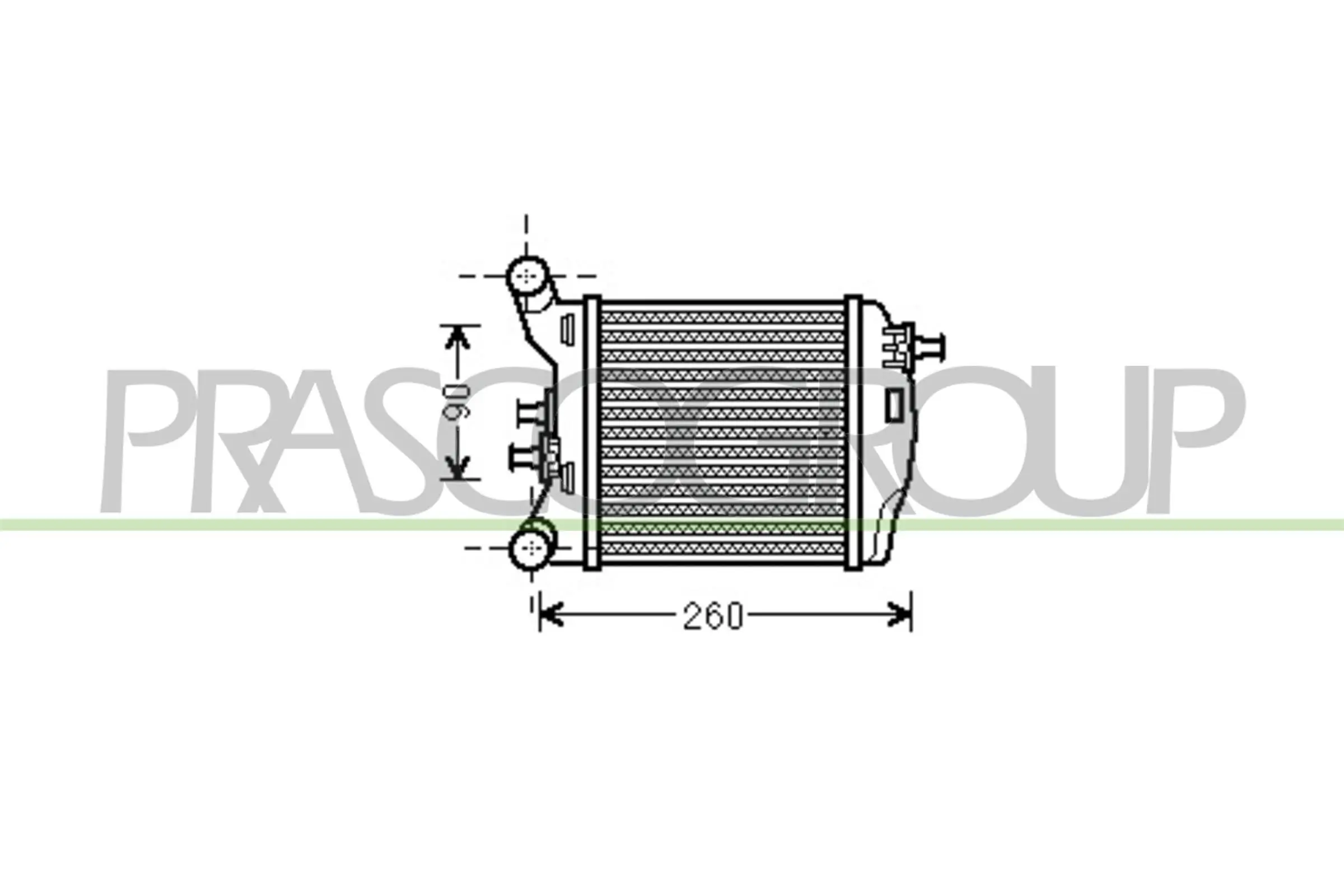 Ladeluftkühler PRASCO FT030N002