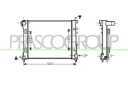 Kühler, Motorkühlung PRASCO FT030R003