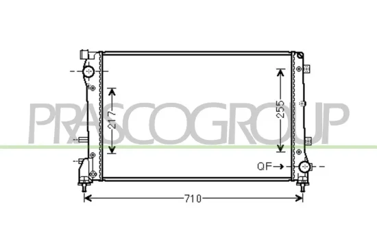 Kühler, Motorkühlung PRASCO FT030R004 Bild Kühler, Motorkühlung PRASCO FT030R004