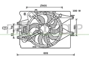 Lüfter, Motorkühlung 12 V PRASCO FT040F002