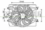 Lüfter, Motorkühlung 12 V PRASCO FT040F003