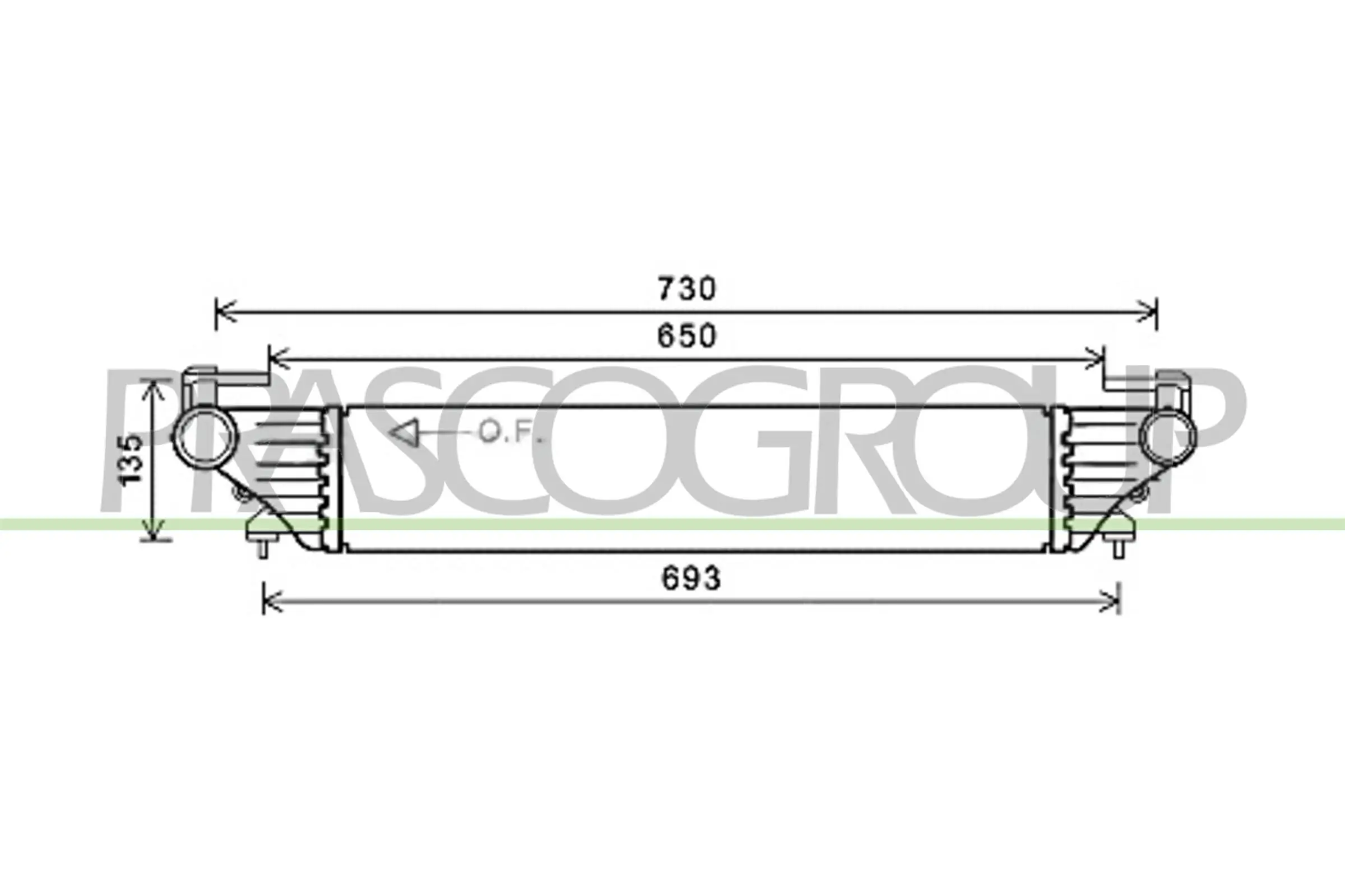 Ladeluftkühler PRASCO FT040N001