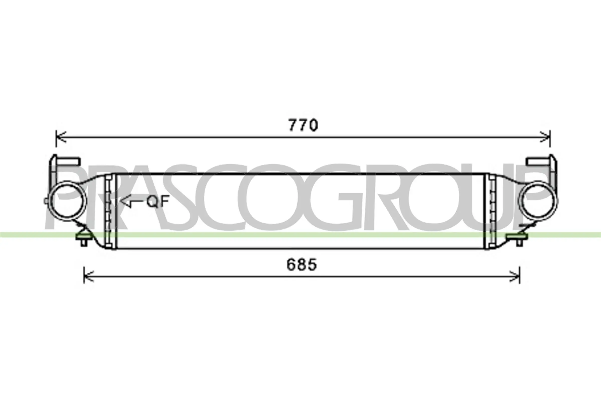Ladeluftkühler PRASCO FT060N001