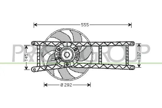 Lüfter, Motorkühlung PRASCO FT122F001 Bild Lüfter, Motorkühlung PRASCO FT122F001