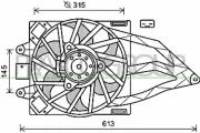 Lüfter, Motorkühlung PRASCO FT122F005