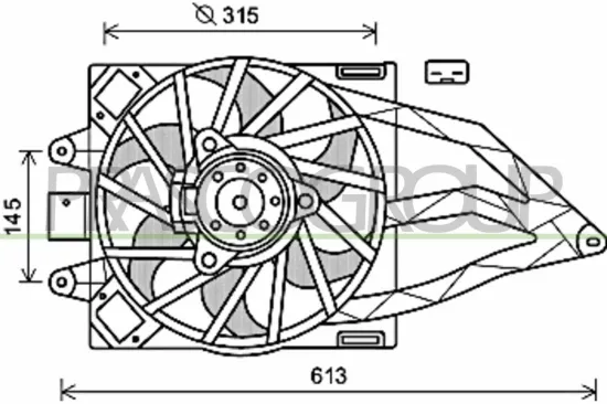 Lüfter, Motorkühlung PRASCO FT122F005 Bild Lüfter, Motorkühlung PRASCO FT122F005