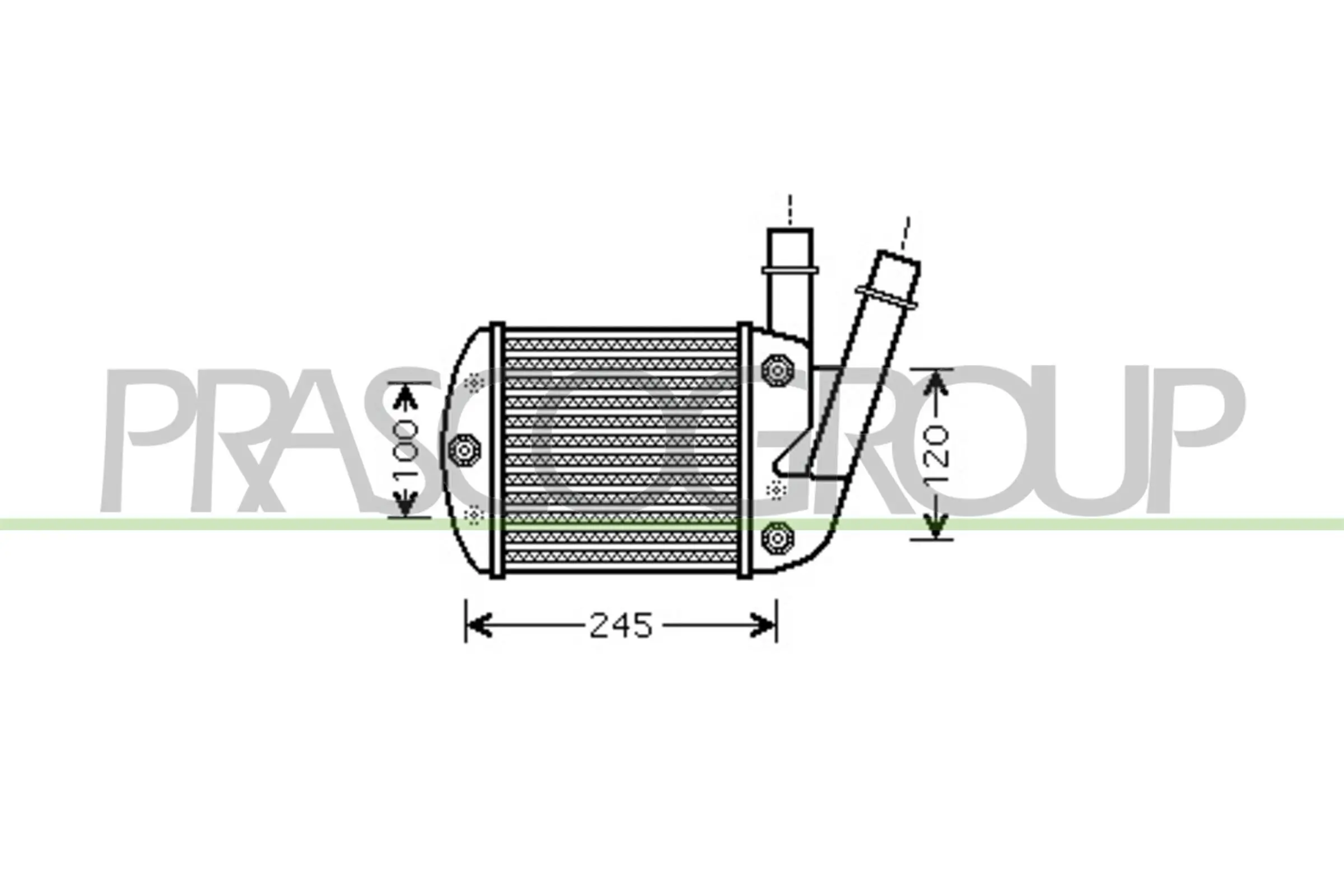 Ladeluftkühler PRASCO FT122N001
